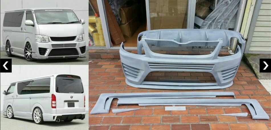 Toyota Hiace Modified Bumper 2005 2017 HIACEVAN SHOP